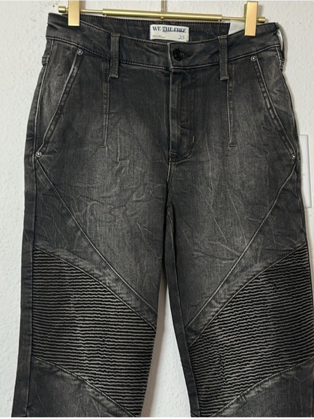 Free People Vector Moto Mid Rise Flare Jeans Sz. 25 NWT! - Picture 8 of 8